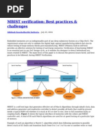 MBIST Verification Best Practices Challenges