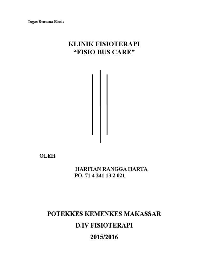 Proposal Klinik Fisioterapi Fisio Bus Care PDF