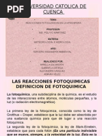 REACCIONES FOTOQUIMICAS