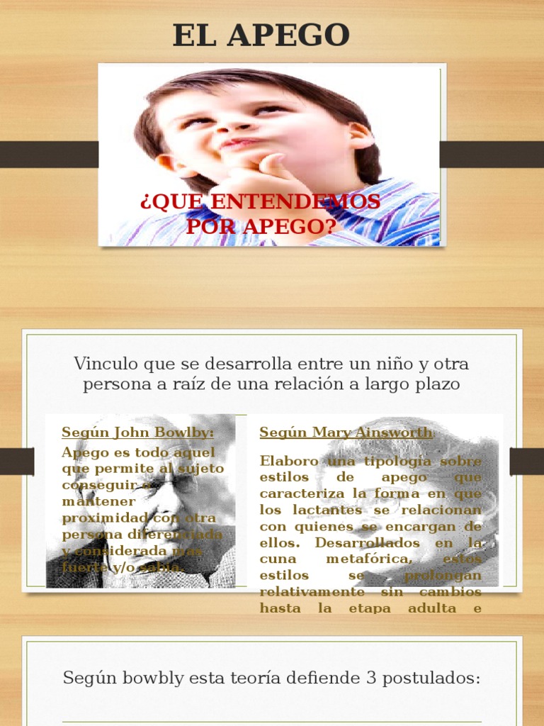 EL APEGO Completo ORIGINAL | PDF | Teoría de apego | Las emociones