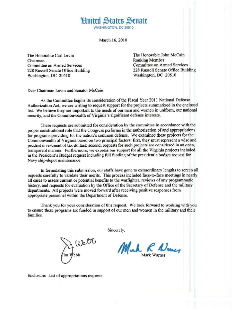 FY2011 Defense Appropriations Requests | PDF
