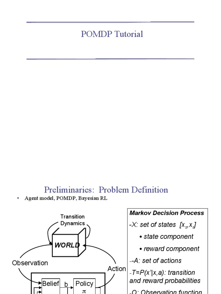 POMDP Tutoria POMDP_tutoriall  Mathematical Concepts 