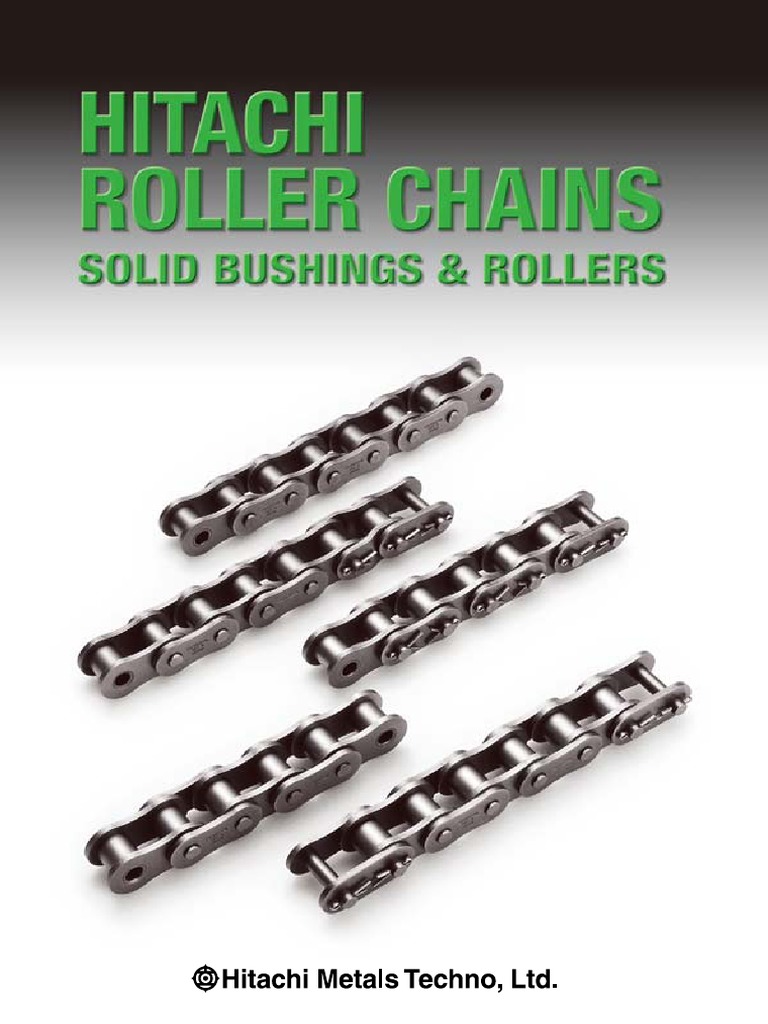 Chain Catalog Hitachi Wear Mechanical Engineering