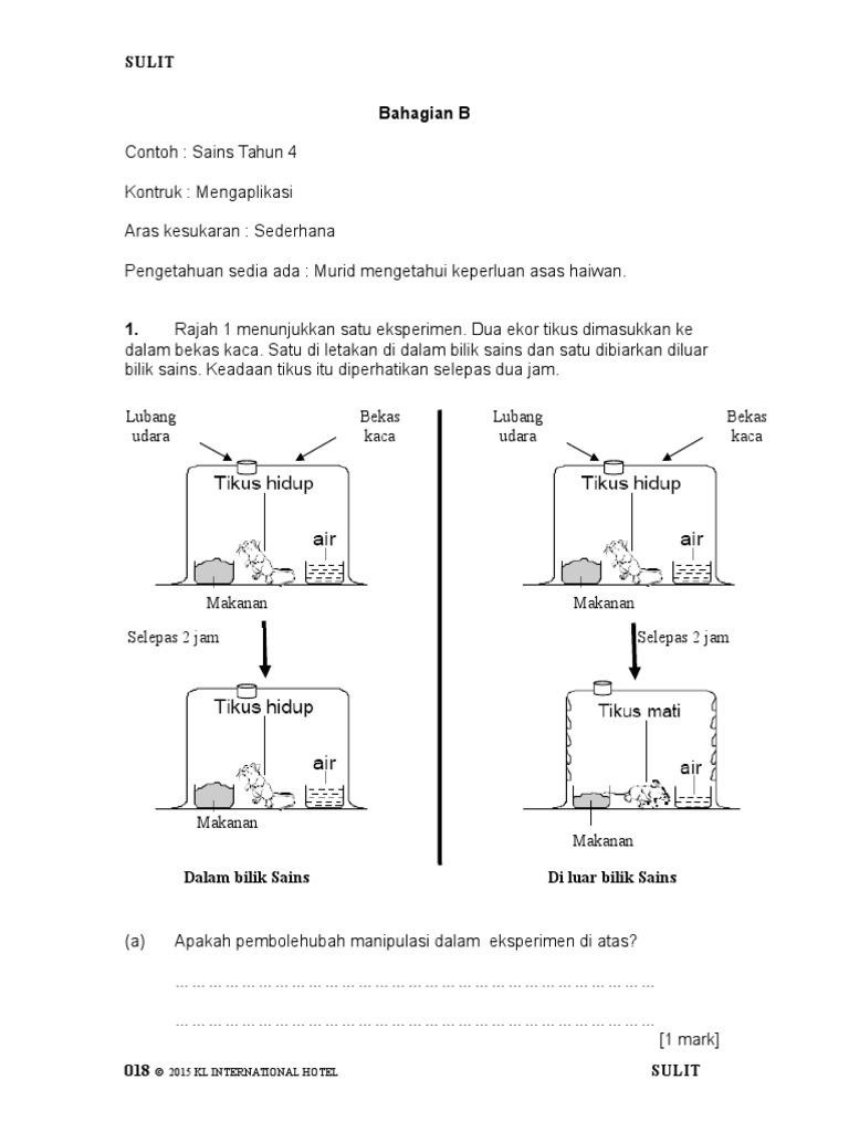Contoh Set Soalan Sains Kbat