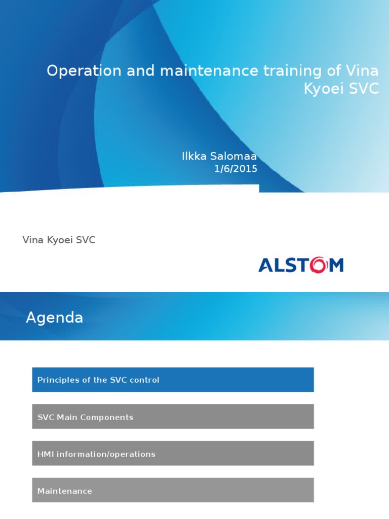 SVC Training & Maintenance Guide | PDF | User Interface | Electrical ...