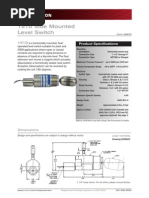 Cameron Model 1510 Side Mounted Level Switch Technical Data Sheet