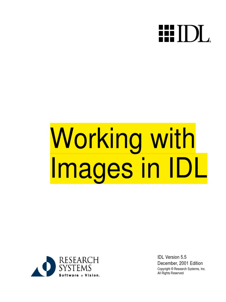 IDL Working with Images in IDL.pdf | Parameter (Computer Programming ...