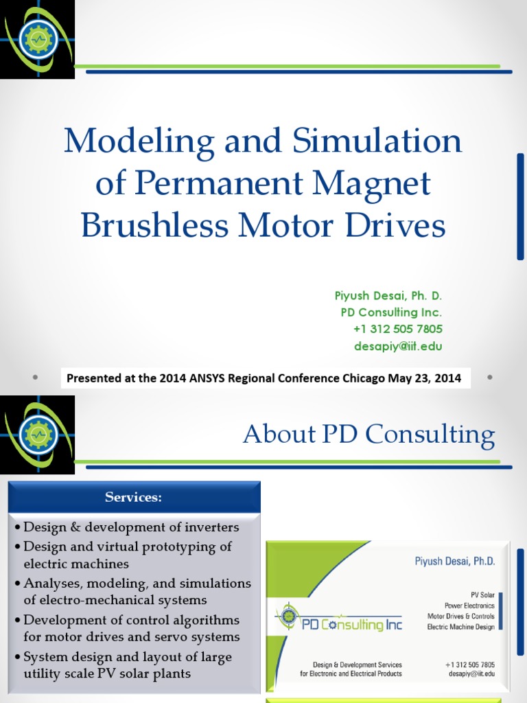 Ansys Chu y Chicago Modeling and Simulation of Brushless DC Motor Drive ...