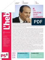 L'Hebdo des socialistes n°791 "La gauche doit changer"