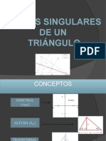 Puntos singulares triángulo circuncentro ortocentro gravedad recta euler circunferencia