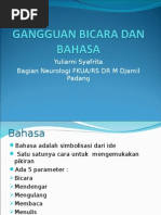 Gangguan Bicara Dan Bahasa