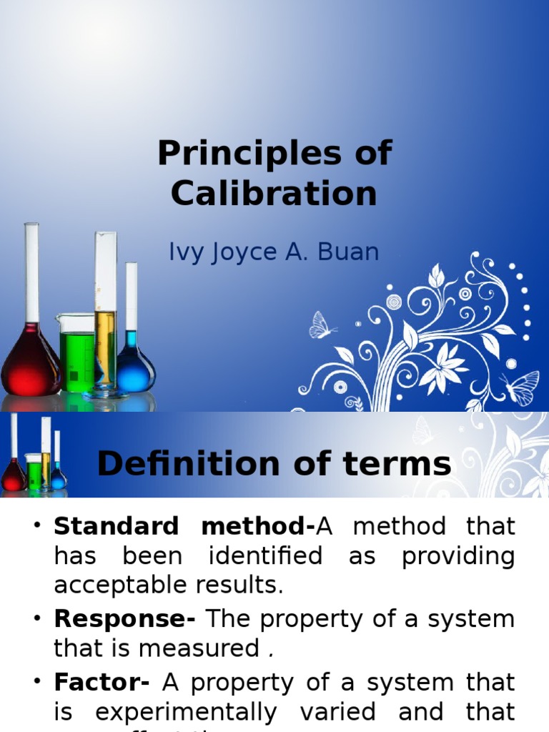 Principles of Calibration Techniques | PDF | Technology & Engineering
