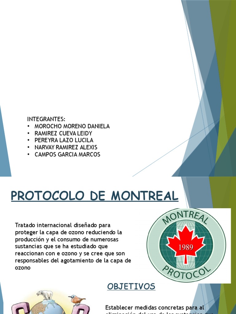 Objetivos del Protocolo de Montreal | PDF | Arquitectura sostenible ...