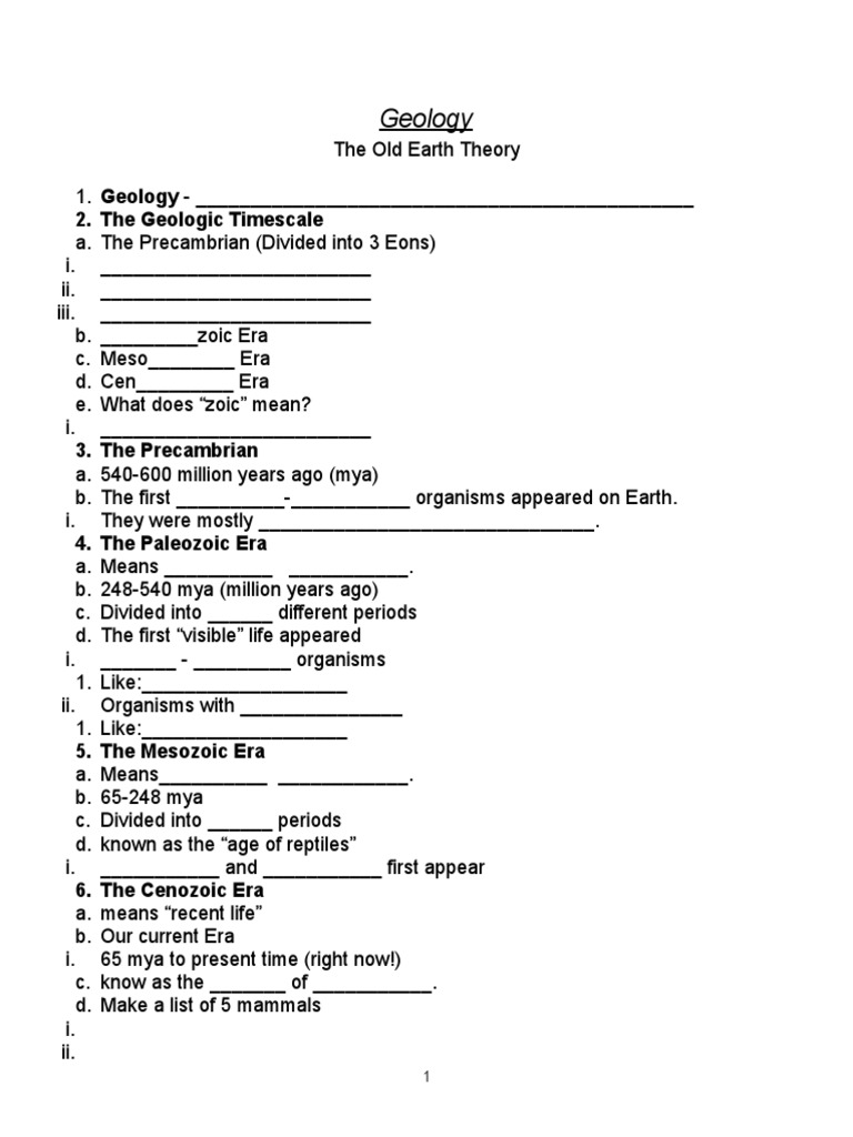 Geologyguidednotes | PDF