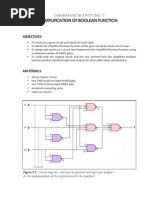 Activity 7 - Simplification of Boolean Function