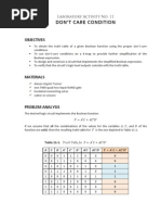 Activity 11 - Don't Care Condition