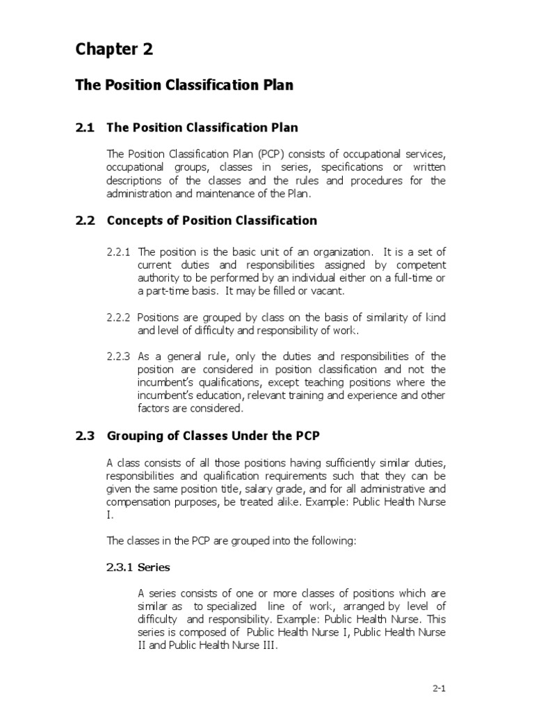 DBM Manual On Position Classification | PDF | Bookkeeping | Transformer