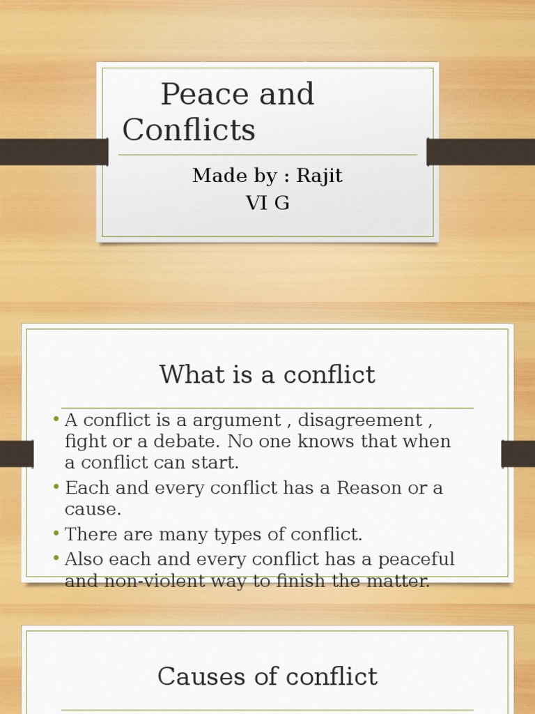 Understanding Conflict and Resolution | PDF | Self-Improvement