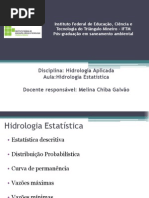 Aula Hidrologia Estatística