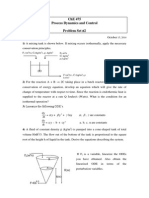 CHE 475 Process Dynamics and Control Problem Set 2 Linearization and Perturbation Analysis