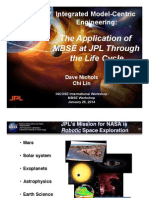 06-Iw14-Mbse Workshop-Application of Mbse at JPL Through The Lifecycle-Nichols-Lin-Final