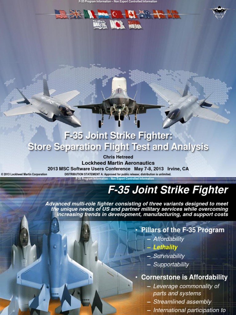 F-35 Joint Strike Fighter - Store Separation Flight Test and Analysis ...