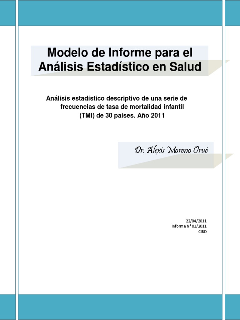 Modelo Informe Estadistico | PDF | Estadísticas | Información