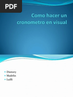 Como Hacer Un Cronometro en Visual Studio