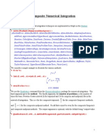 Composite Numerical Integration Techniques