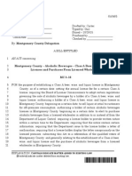 Montgomery County - Alcoholic Beverages - Class A Beer, Wine, and Liquor Licenses and Purchases From Licensed Wholesalers MC 3-16