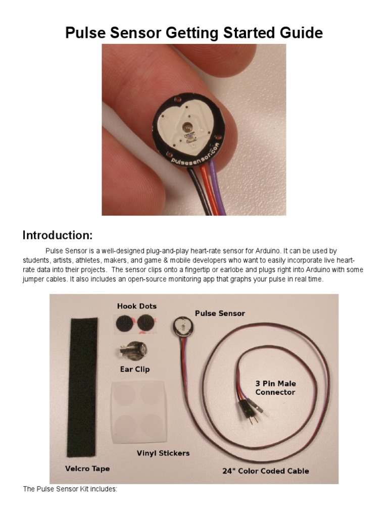 Pulse Sensor Setup for Arduino Projects | PDF | Computers