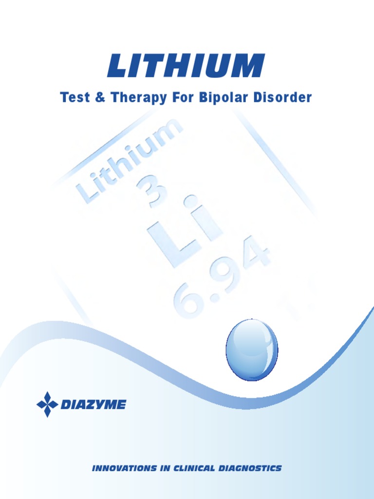 Lithium Test & Therapy For Bipolar Disorder PDF Bipolar Disorder