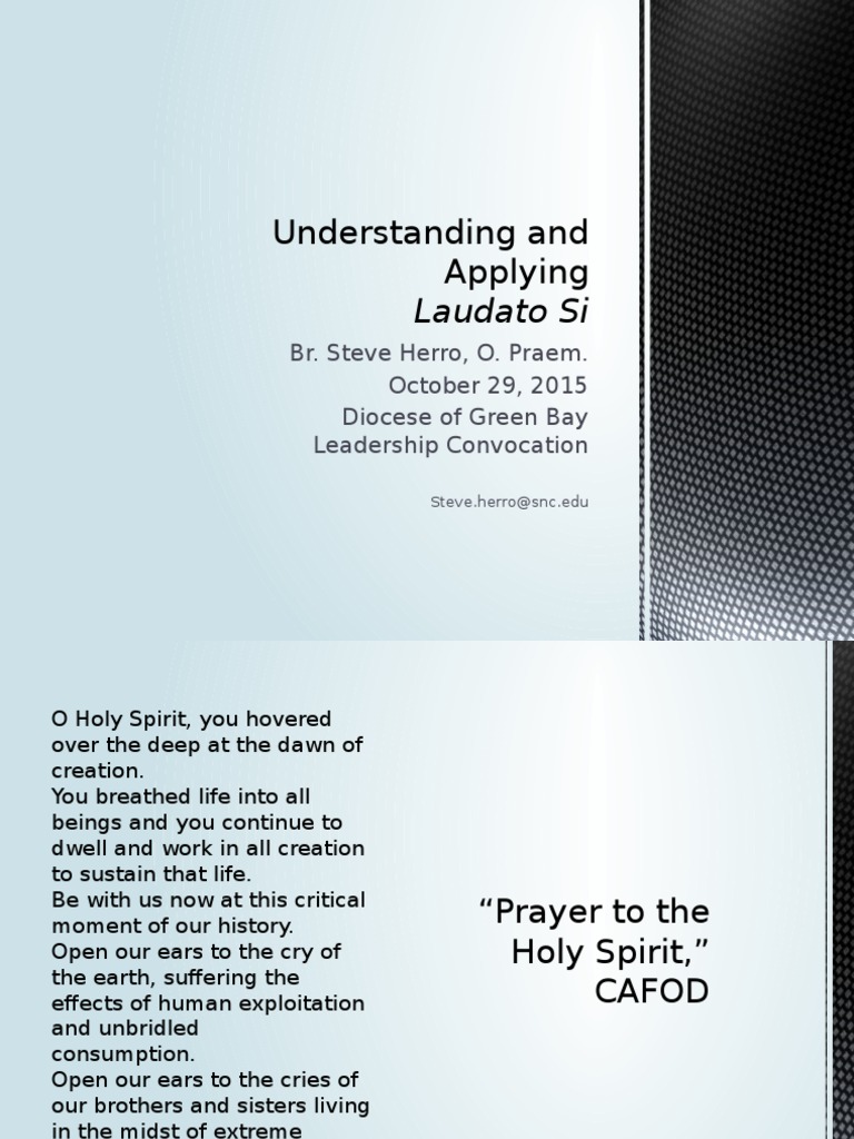Understanding Laudato Si: Key Insights | PDF | Catholic Church ...