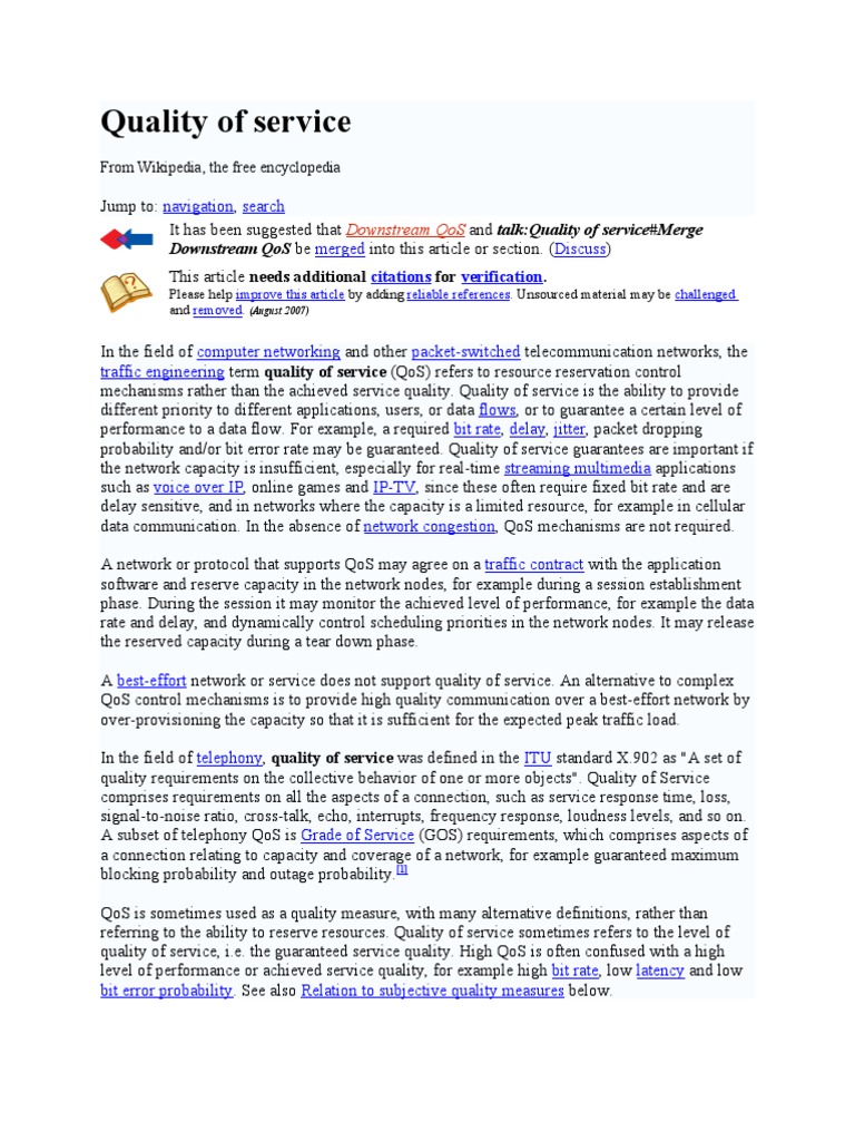 QoS Models for Network Engineers | PDF | Quality Of Service ...