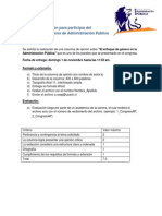 Columna de Opinión Para Participar Del VIII Congreso Chileno de Administración Pública