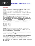 Exercícios de Informática Essencial