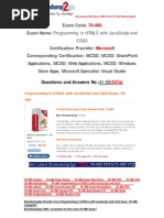 Download Braindump2go Latest 70-480 PDF Free 100 Pass Guaranteed 41-50 by Demi Davison SN287799211 doc pdf