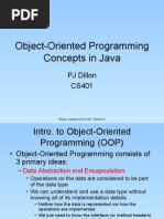 Object-Oriented Programming Concepts in Java: PJ Dillon CS401