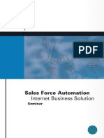 Sales Force Automation: Internet Business Solution