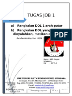 Tugas Job 1: A) Rangkaian DOL 1 Arah Putar B) Rangkaian DOL Yang Dapat Dinyalahkan, Matikan Dari 3 Tempat