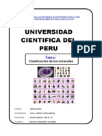 Clasificacion de Minerales