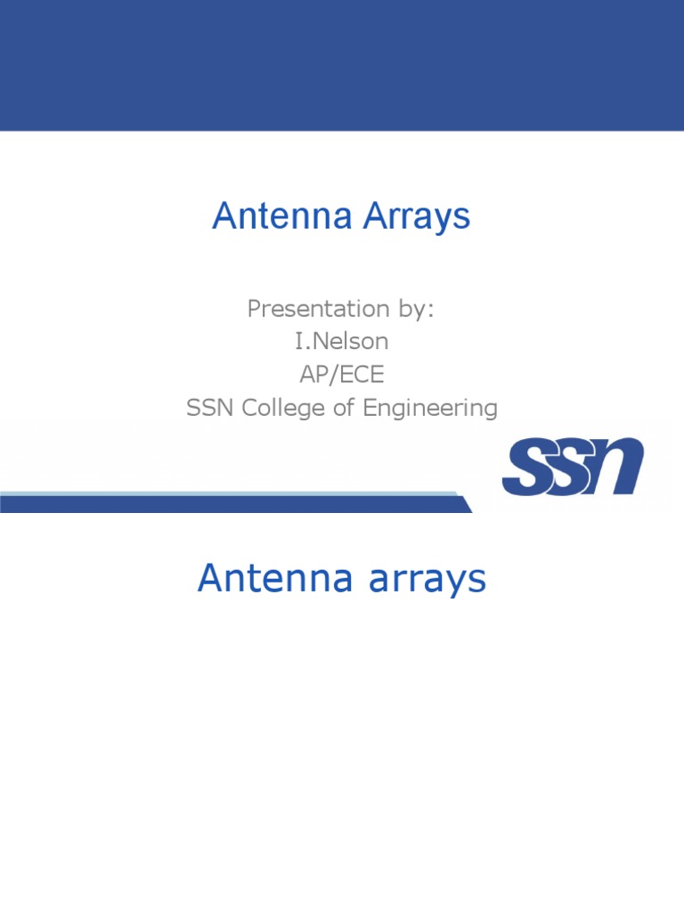 Antenna Arrays | PDF | Teaching Methods & Materials | Art