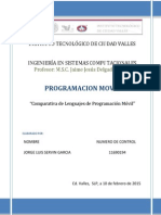 Comparativa de Lenguajes de Programación Móvil