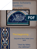 The Islamic Scholarly Tradition:: The Legacy of The Anbiya