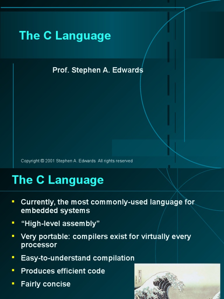 The C Language: Prof. Stephen A. Edwards | PDF | C (Programming ...