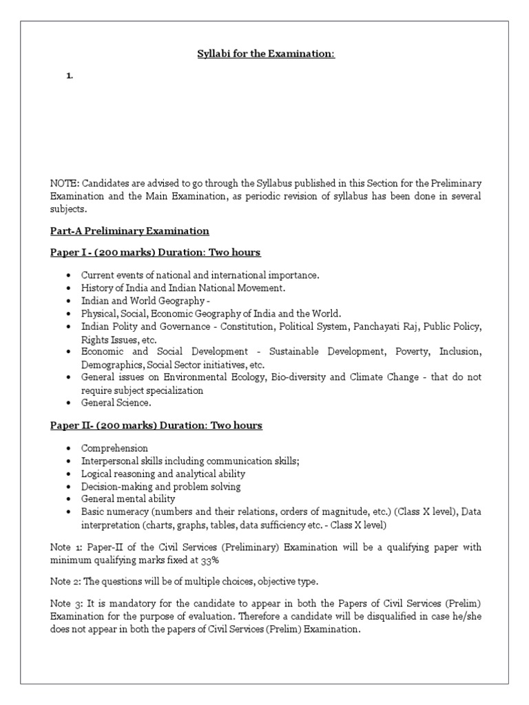 Syllabi For The Examination | PDF | Conservation Biology | Agriculture