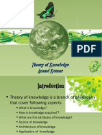 Theory of Knowledge Anand Kumar