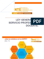 Ley General Del Servicio Profesional Docente RESUMEN