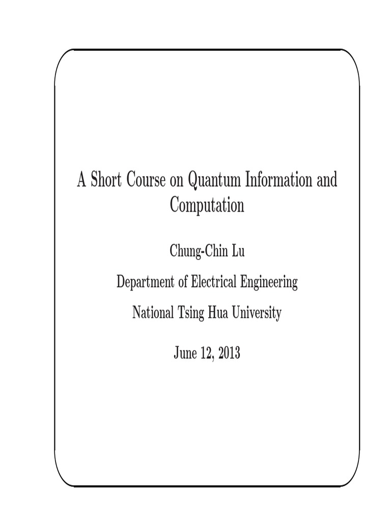 Unit 4 Quantum Ecc 20130925 | PDF | Theoretical Computer Science ...