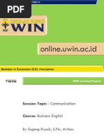 Online - Uwin.ac - Id: Bachelor in Economics (S.E) : Manajemen